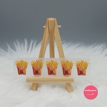 "XL" Größenlabel Pommes